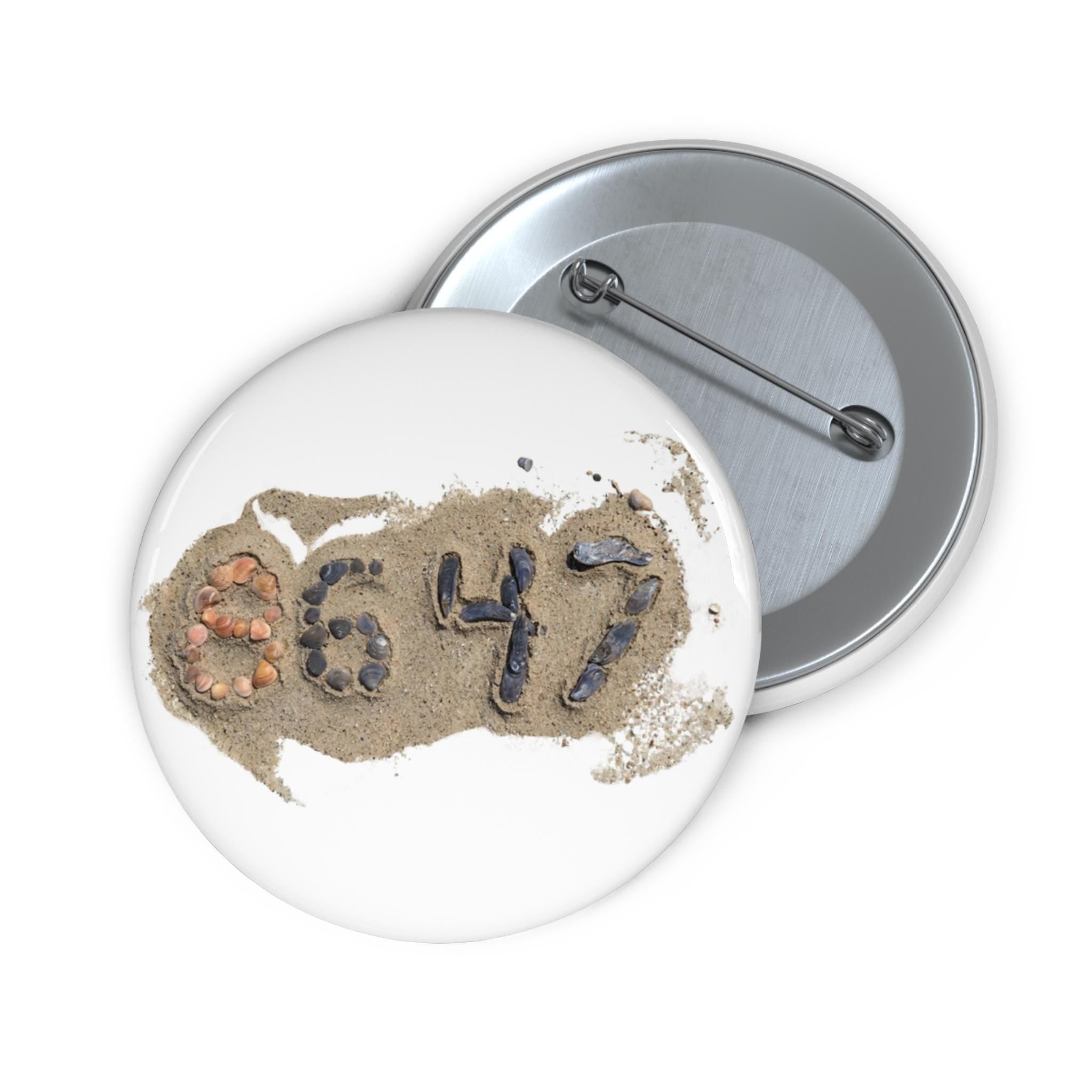 8647 Anti-Trump Protest Seashell Pin Button | Original Image I James Comey 86 47