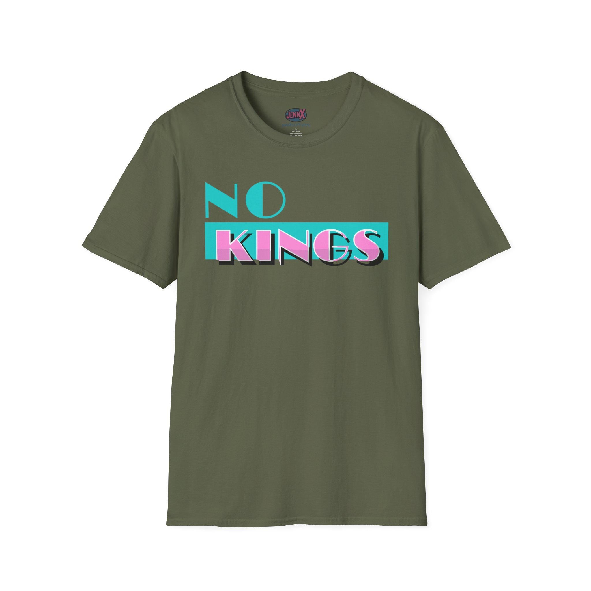 No Kings Miami Vice 80s TV parody T-Shirt | Generation X