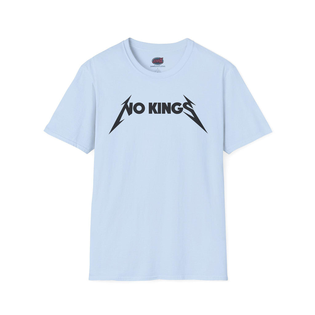 No Kings Metallica 80s 90s Heavy Metal Anti-Trump parody T-Shirt