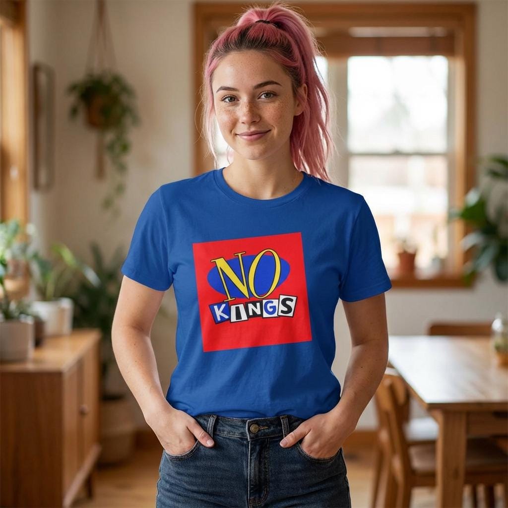 No Kings shirt No Doubt parody T-Shirt | Anti-Trump 90s Music GenX Millennial Protest