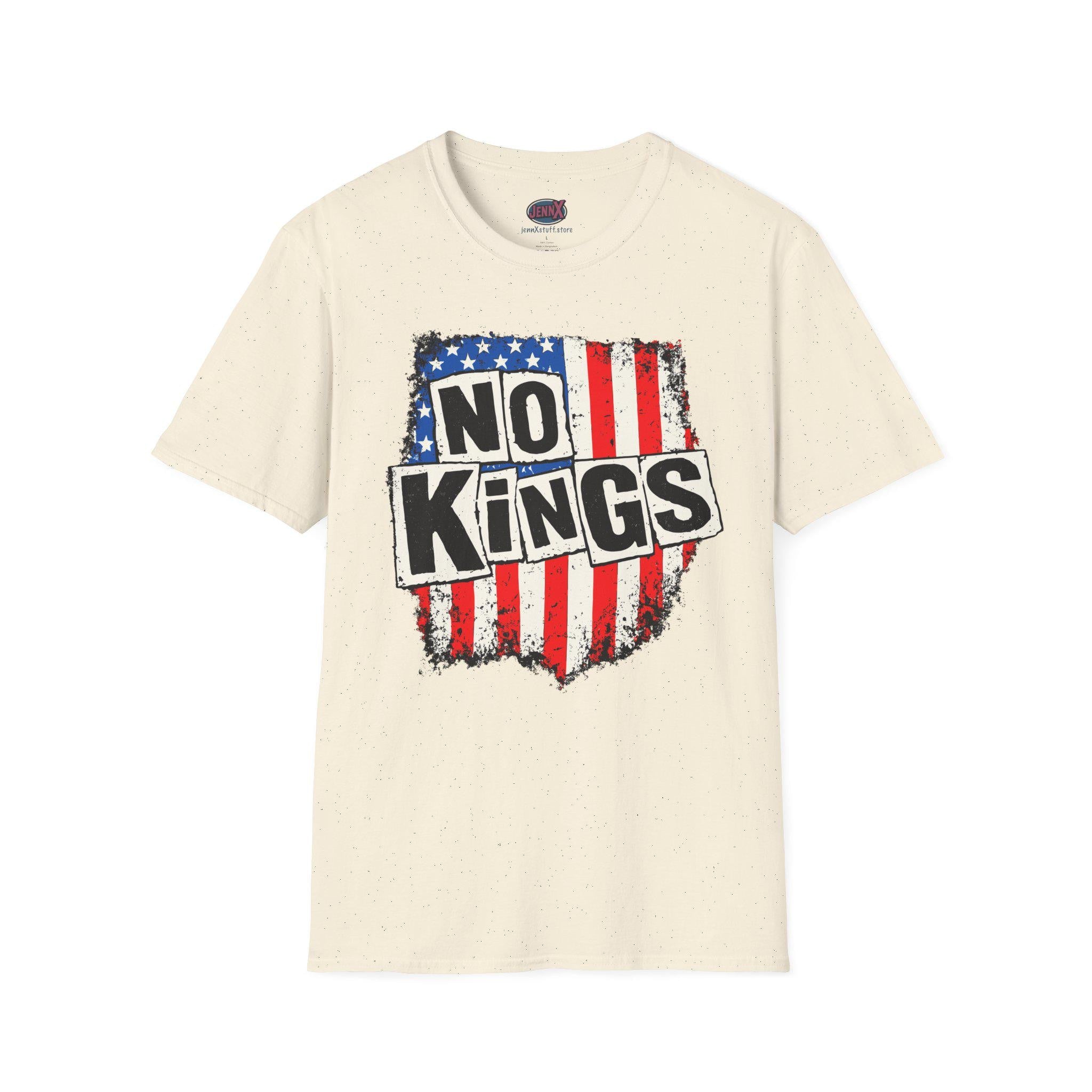 No Kings shirt Sex Pistols tee parody I American Flag T-Shirt I Punk Rock Protest