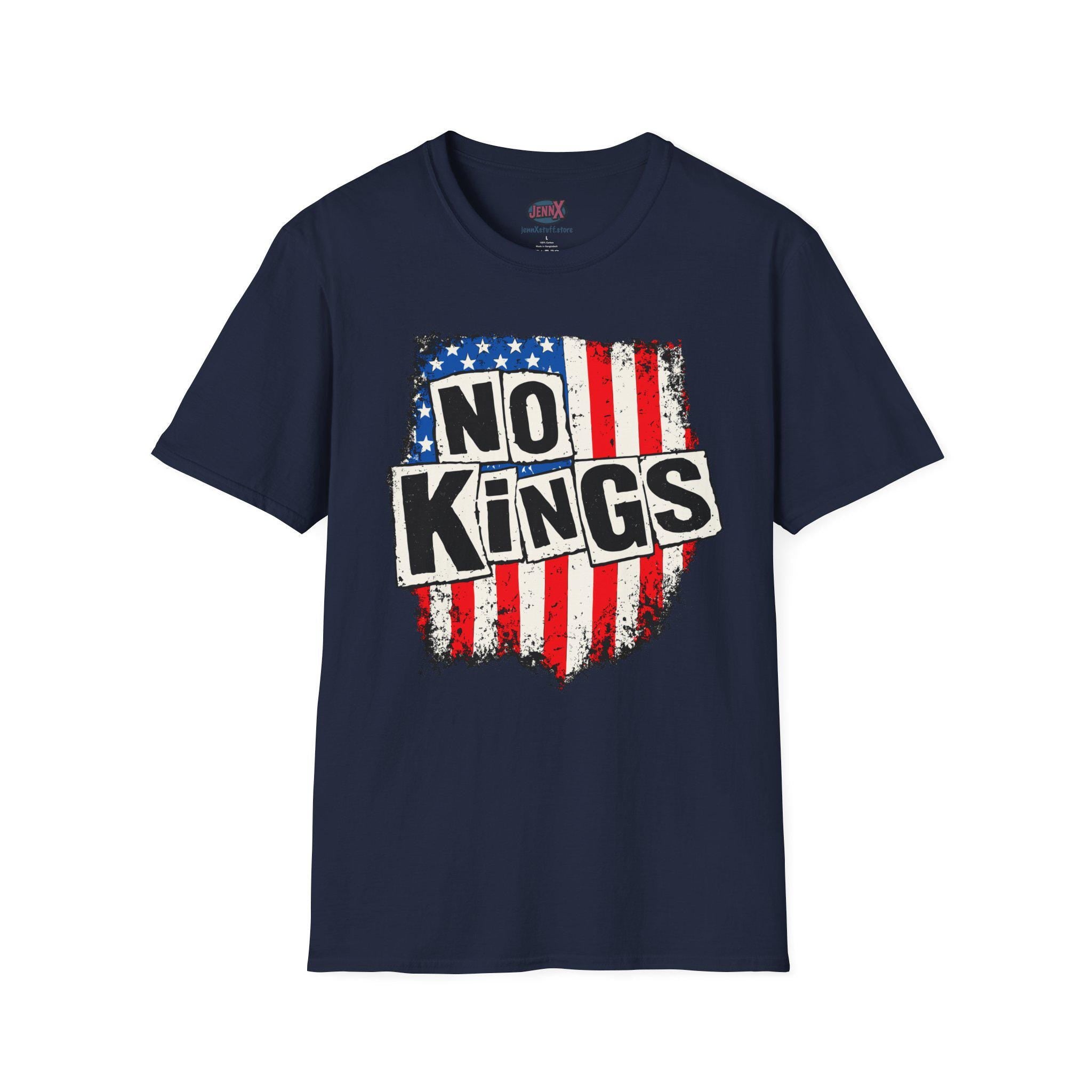 No Kings shirt Sex Pistols tee parody I American Flag T-Shirt I Punk Rock Protest