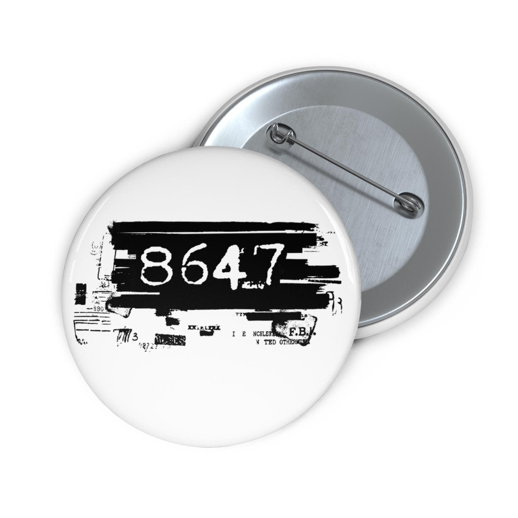 8647 Epstein Files button I 86 47 Comey Seashell Pin