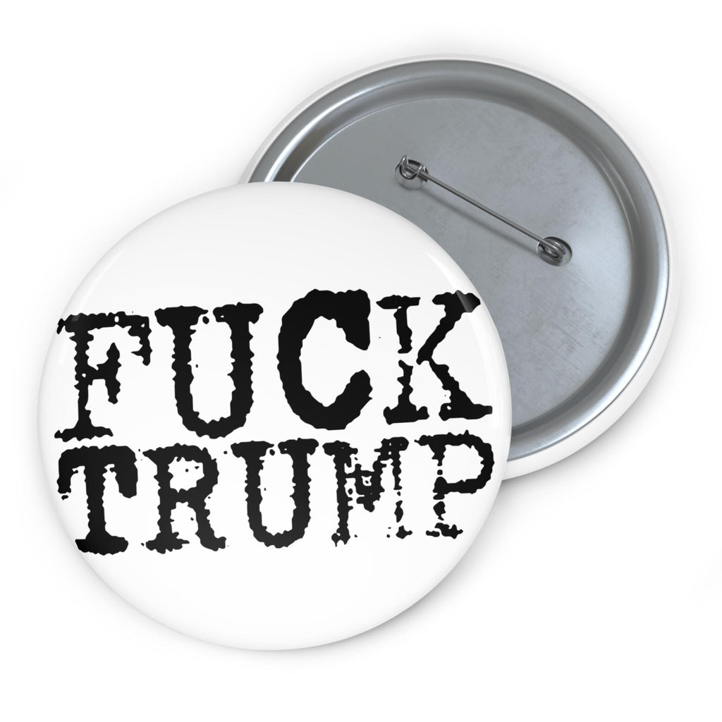 F*CK TRUMP Pin Button | Typewriter Typography
