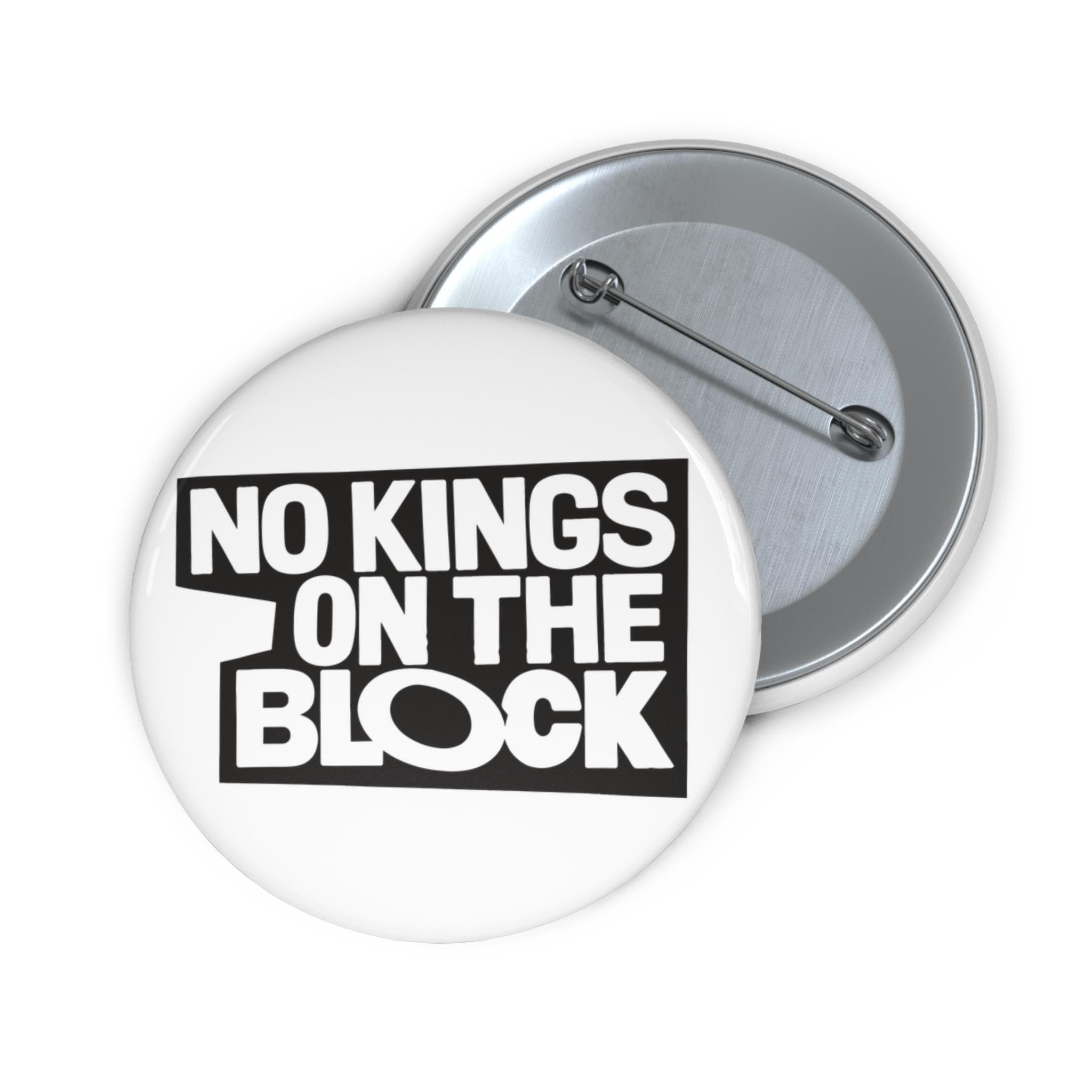 No Kings On The Block anti-Trump pinback button | NKOTB GenX Millennial design