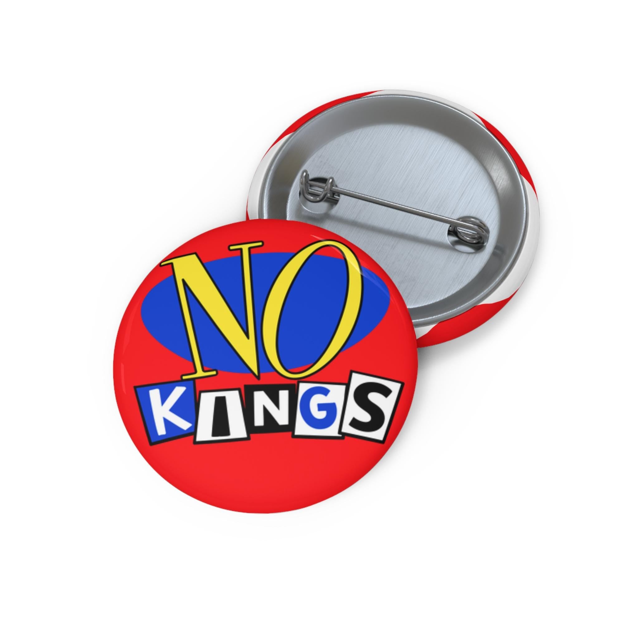No Kings Gwen Stefani No Doubt Anti-Trump parody pinback button | 90s Music GenX Millennial Protest