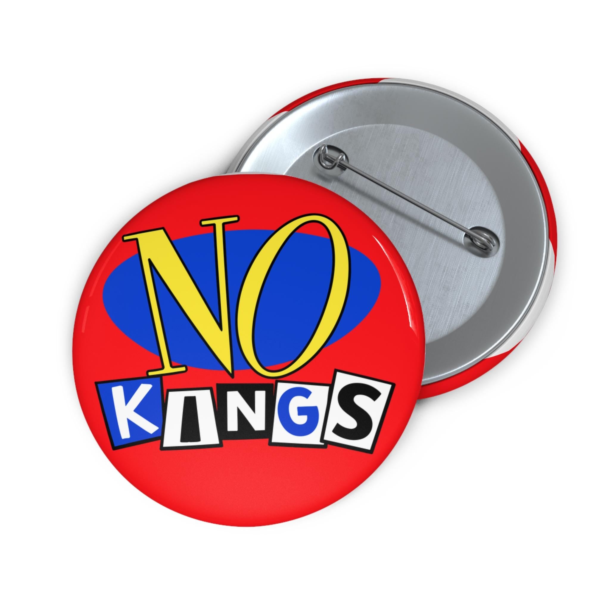 No Kings Gwen Stefani No Doubt Anti-Trump parody pinback button | 90s Music GenX Millennial Protest