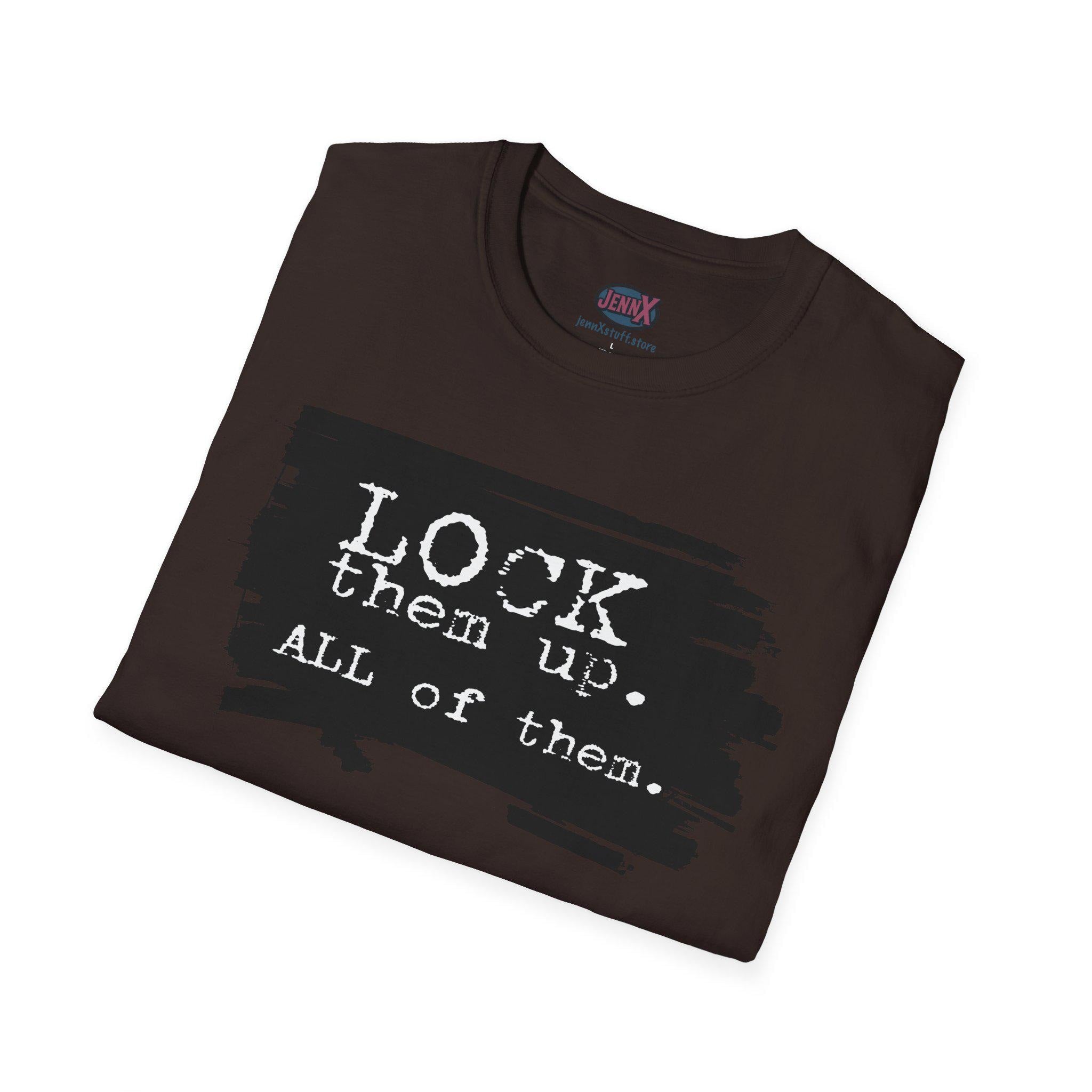 Lock Them Up T-Shirt | Epstein Files Political Statement Tee