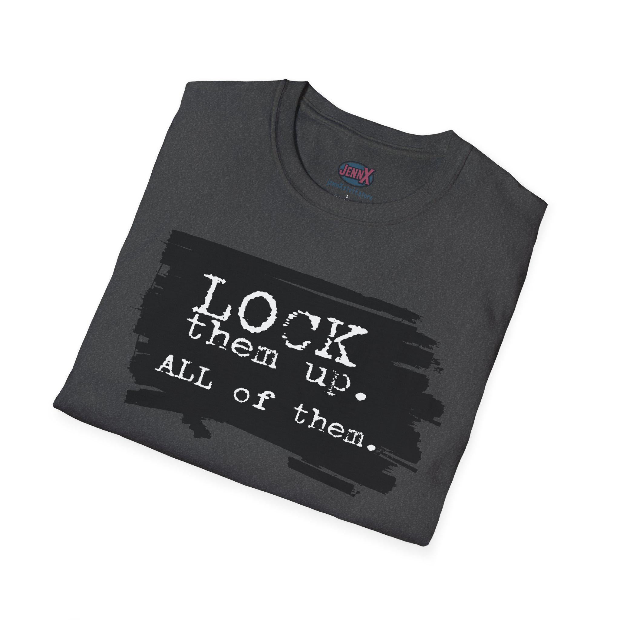 Lock Them Up T-Shirt | Epstein Files Political Statement Tee