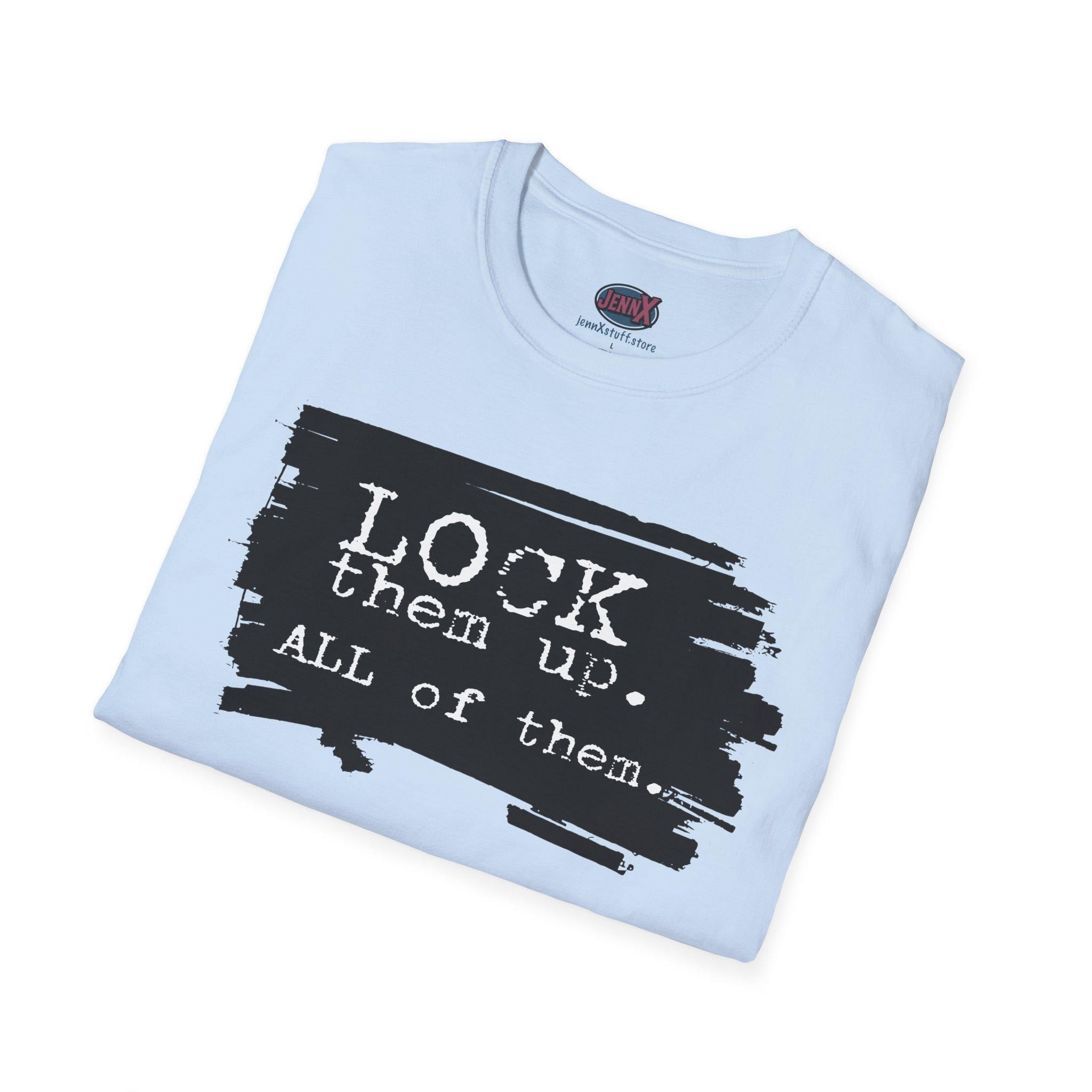 Lock Them Up T-Shirt | Epstein Files Political Statement Tee