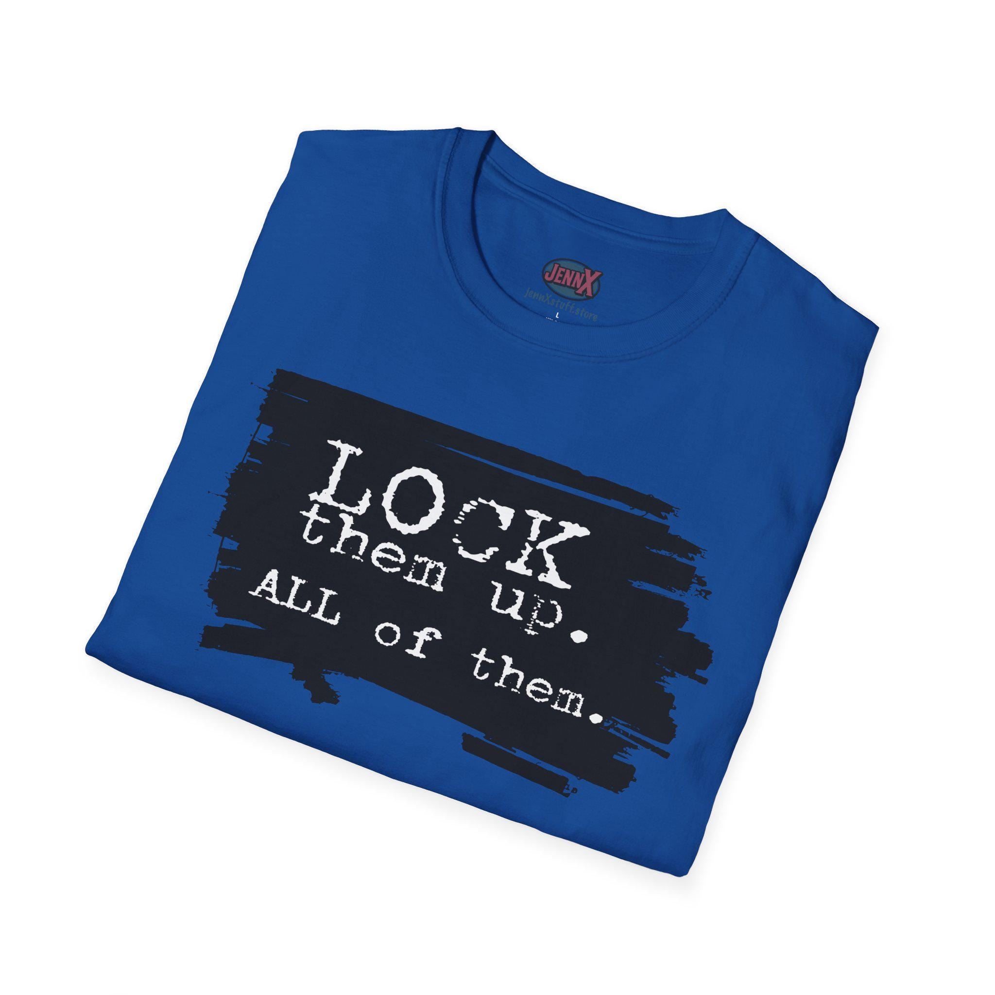 Lock Them Up T-Shirt | Epstein Files Political Statement Tee