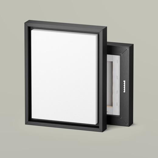 Abstract Painting Matte Canvas, Framed | Square Wall Art