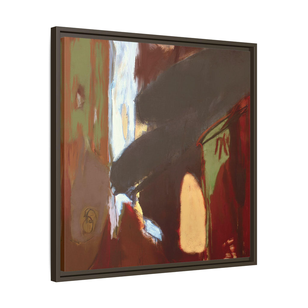Abstract Painting Matte Canvas, Framed | Square Wall Art