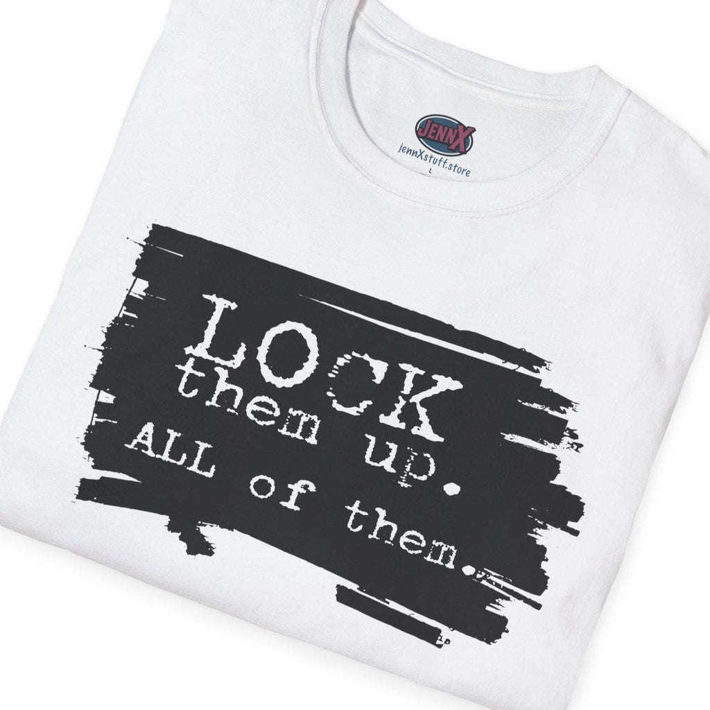 Lock Them Up T-Shirt | Epstein Files Political Statement Tee