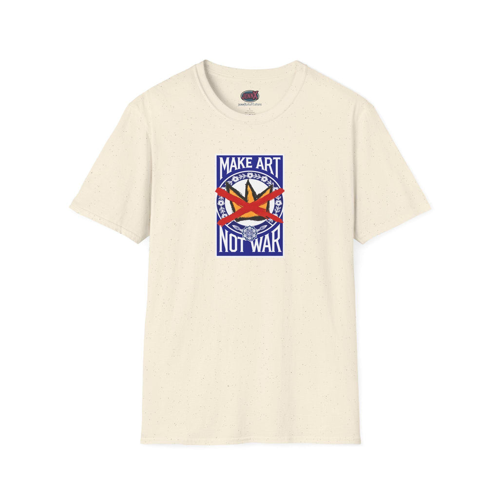 Make Art Not War T-Shirt | No Kings Hand-Drawn design