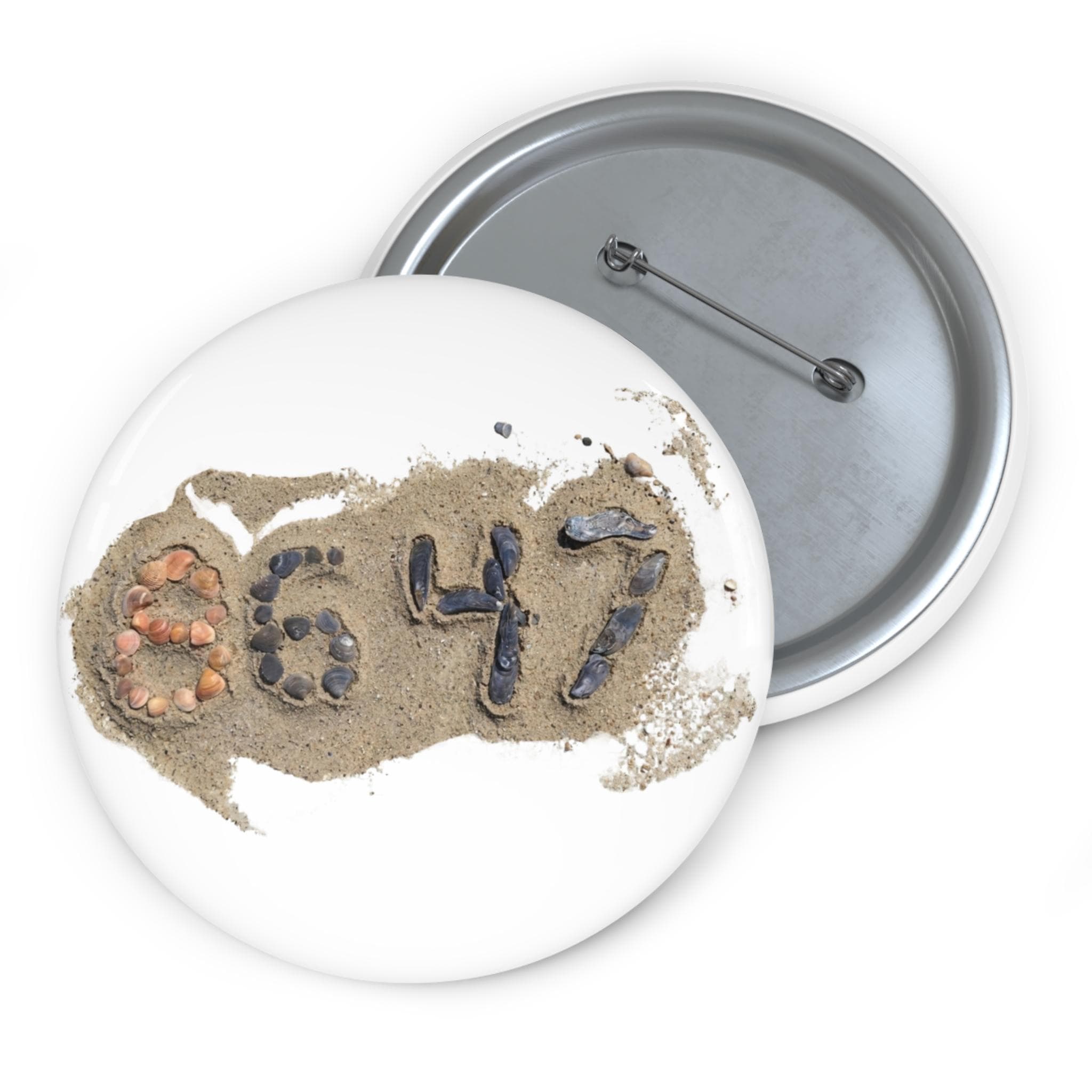 8647 Anti-Trump Protest Seashell Pin Button | Original Image I James Comey 86 47