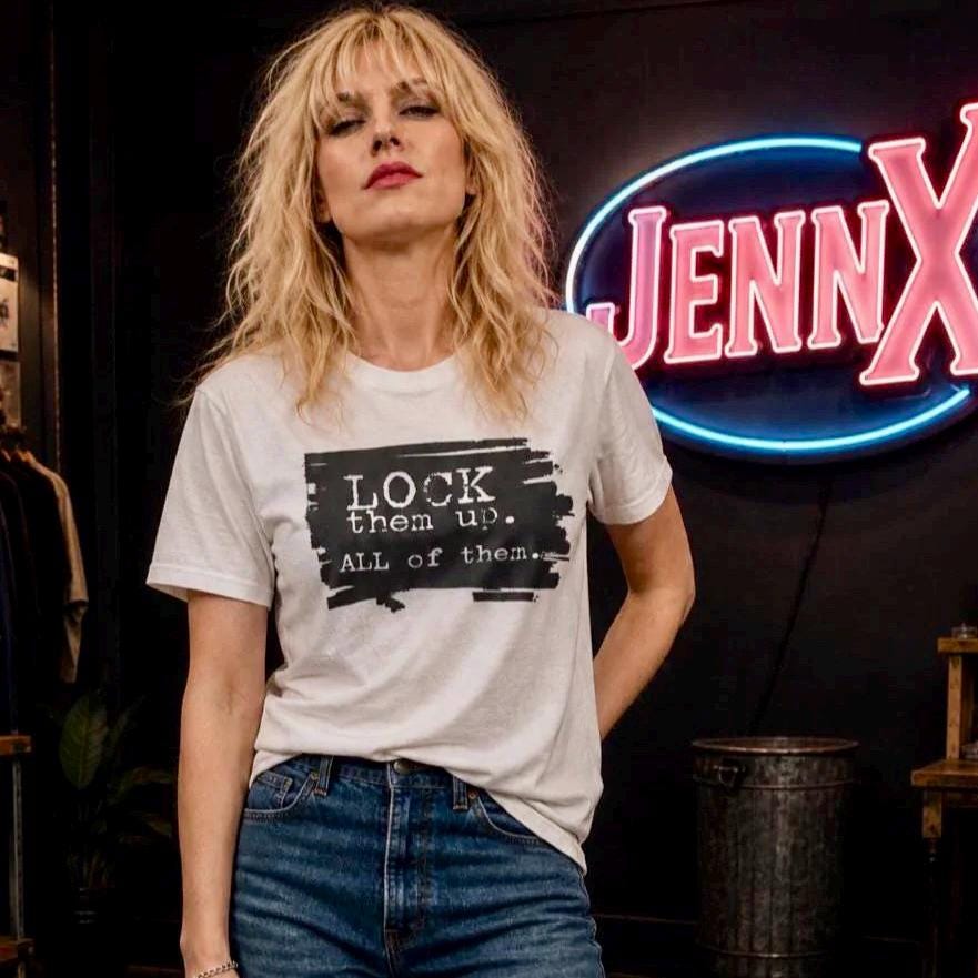 Lock Them Up T-Shirt | Epstein Files Political Statement Tee