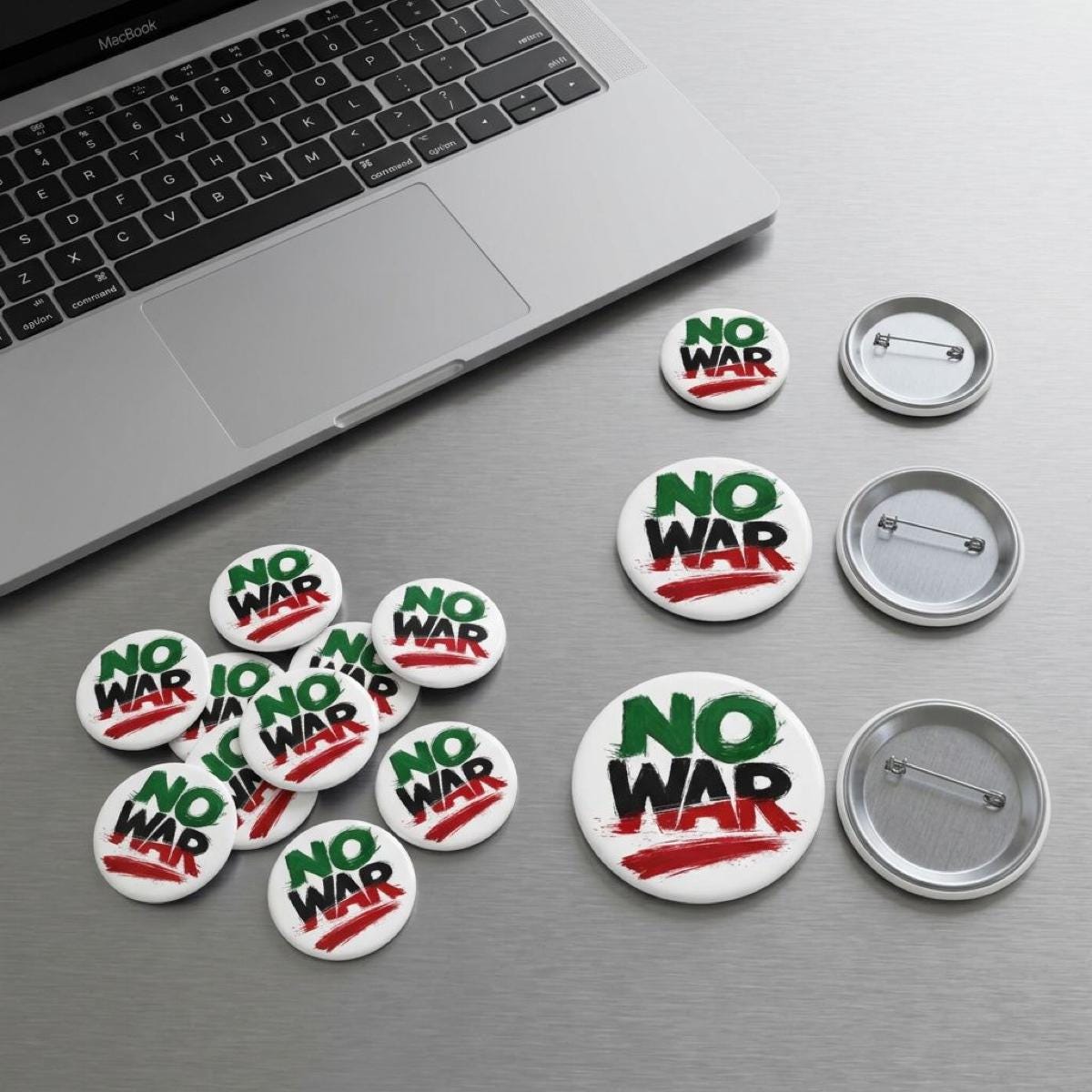 No War in Iran - Worldwide Shipping! Hand-drawn Not AI