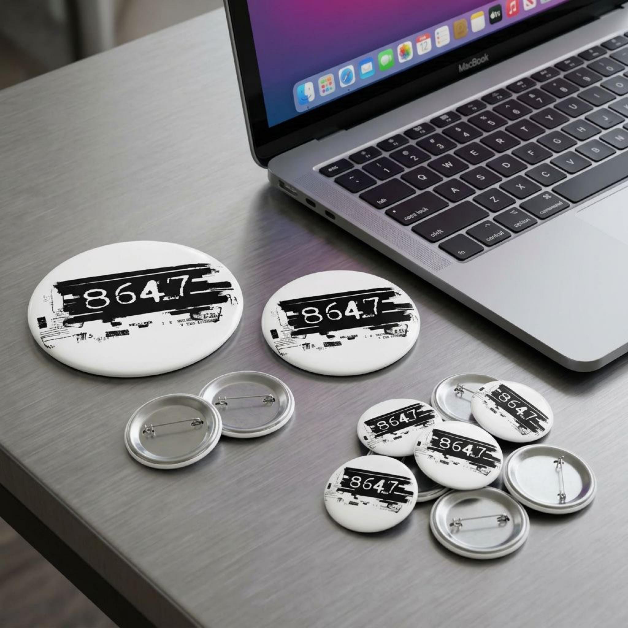8647 Epstein Files button I 86 47 Comey Seashell Pin
