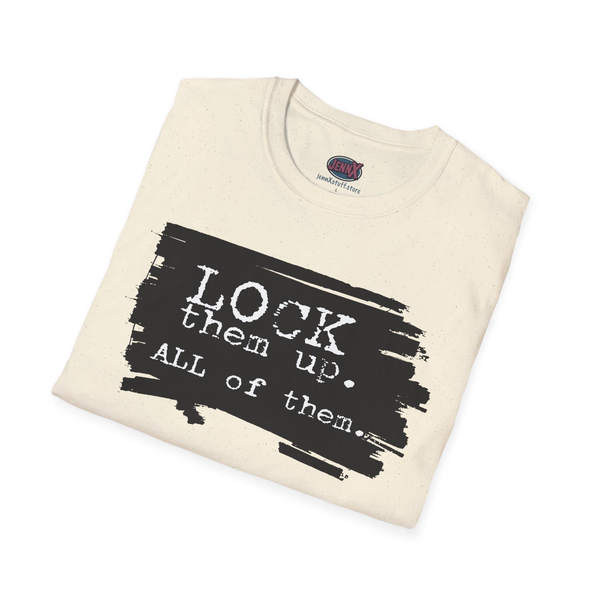 Lock Them Up T-Shirt | Epstein Files Political Statement Tee
