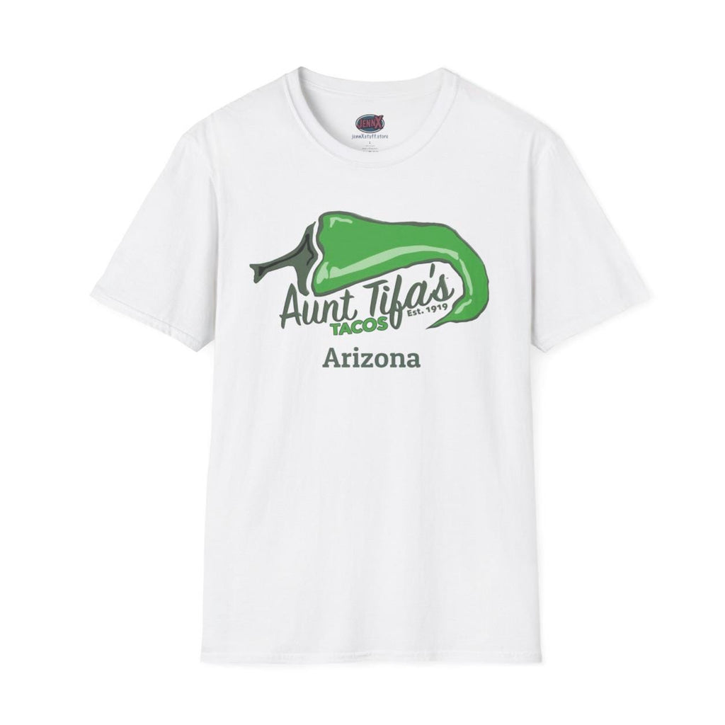 Personalized Anti-Trump Aunt Tifa's Tacos Tee - TACO Tuesday - Free Sticker!