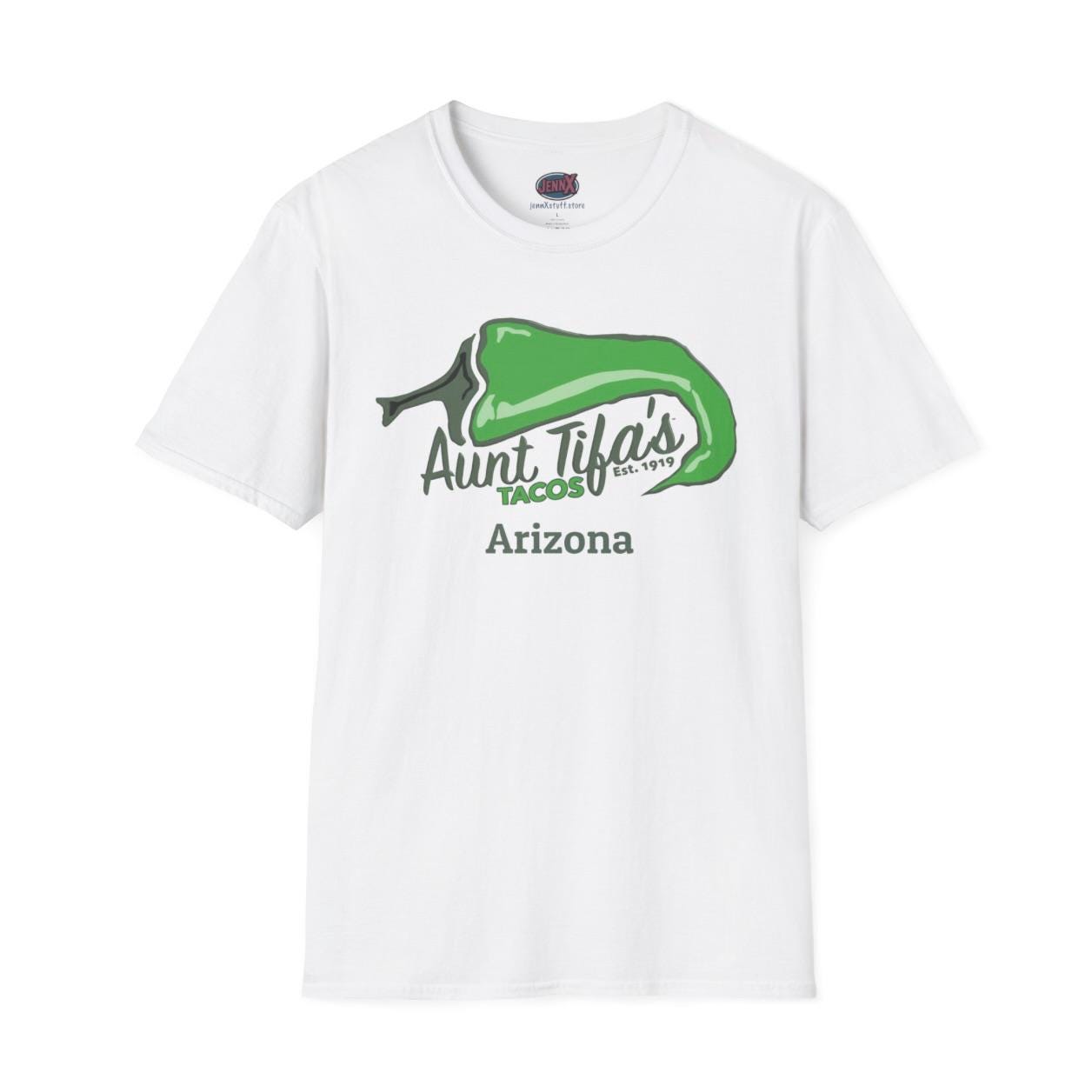 Personalized Anti-Trump Aunt Tifa's Tacos Tee - TACO Tuesday - Free Sticker!