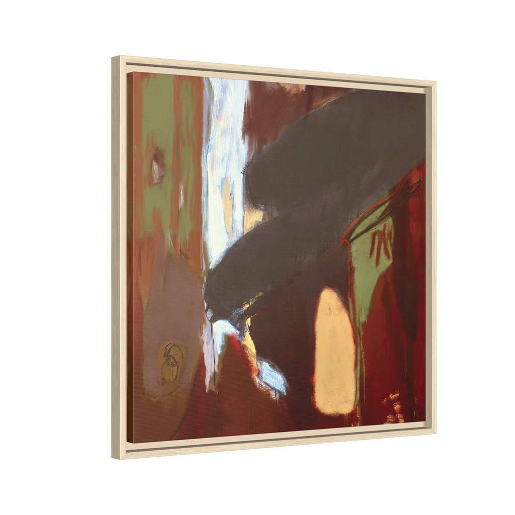 Abstract Painting Matte Canvas, Framed | Square Wall Art