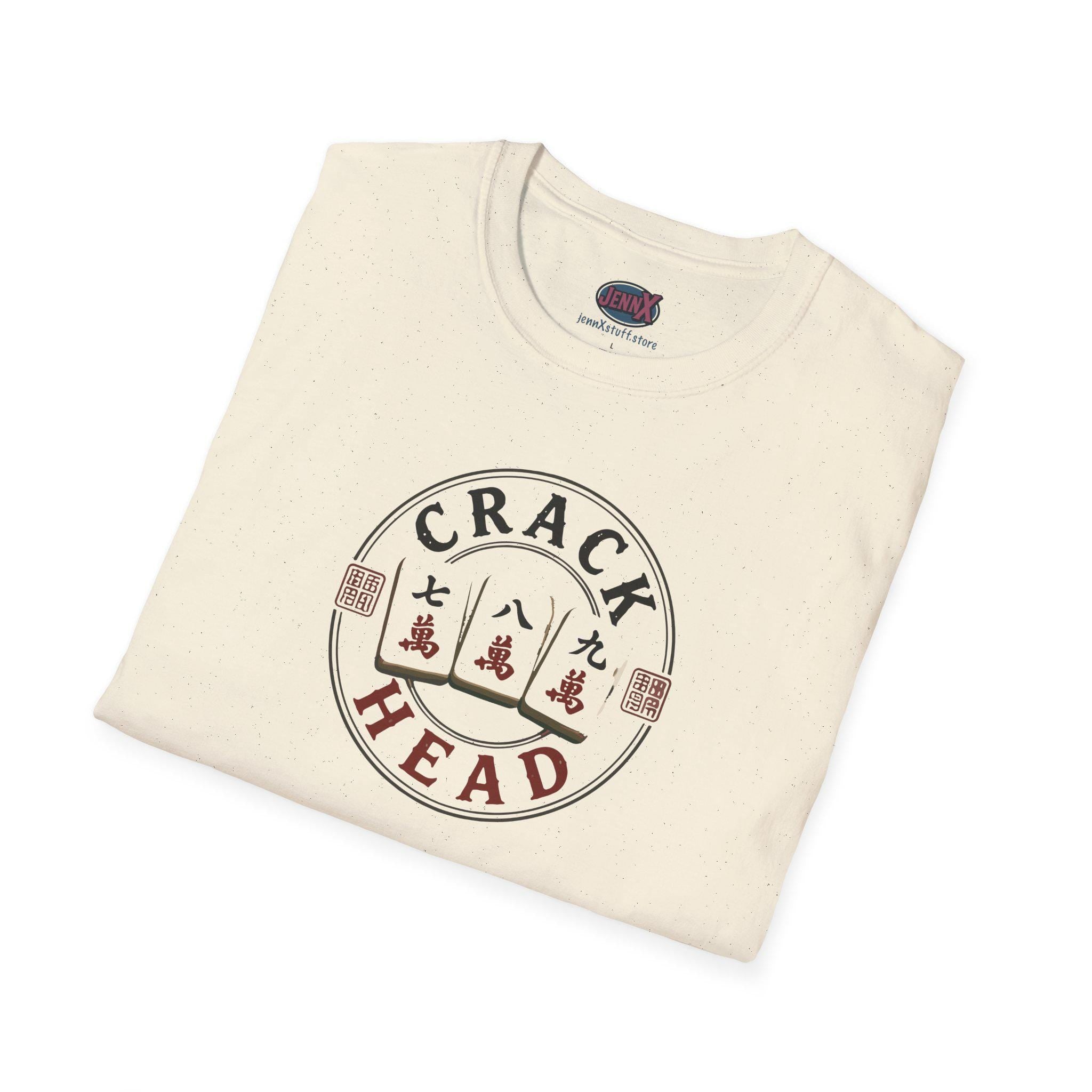 Crack Head Mahjong Tile T-Shirt | Mahjong Tiles Humor