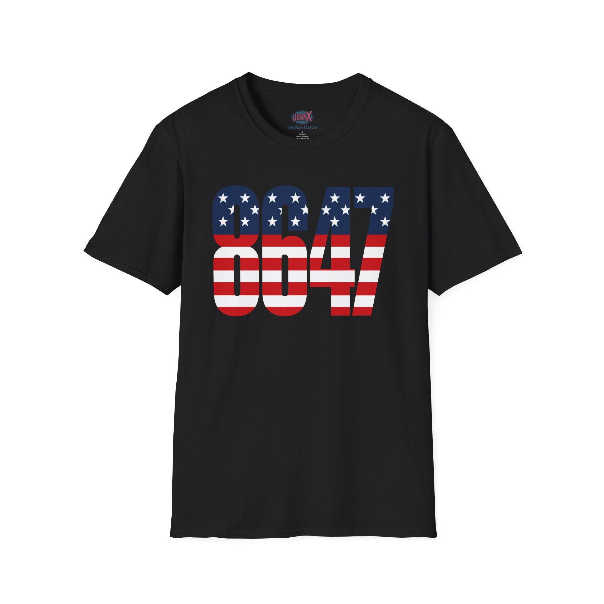 Patriotic 8647 American Flag T-Shirt | Red, White, and Blue I America 250 I 4th of July