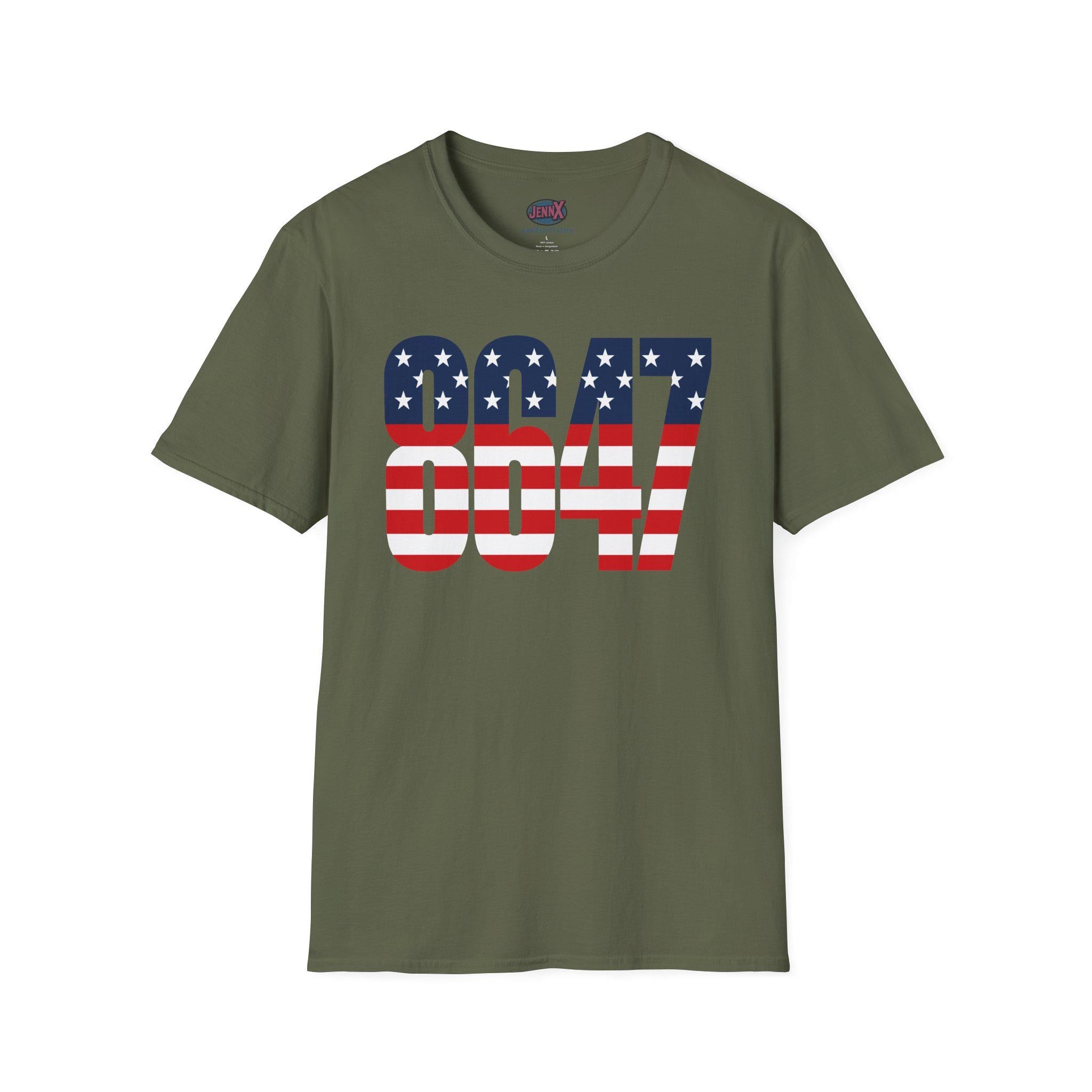 Patriotic 8647 American Flag T-Shirt | Red, White, and Blue I America 250 I 4th of July
