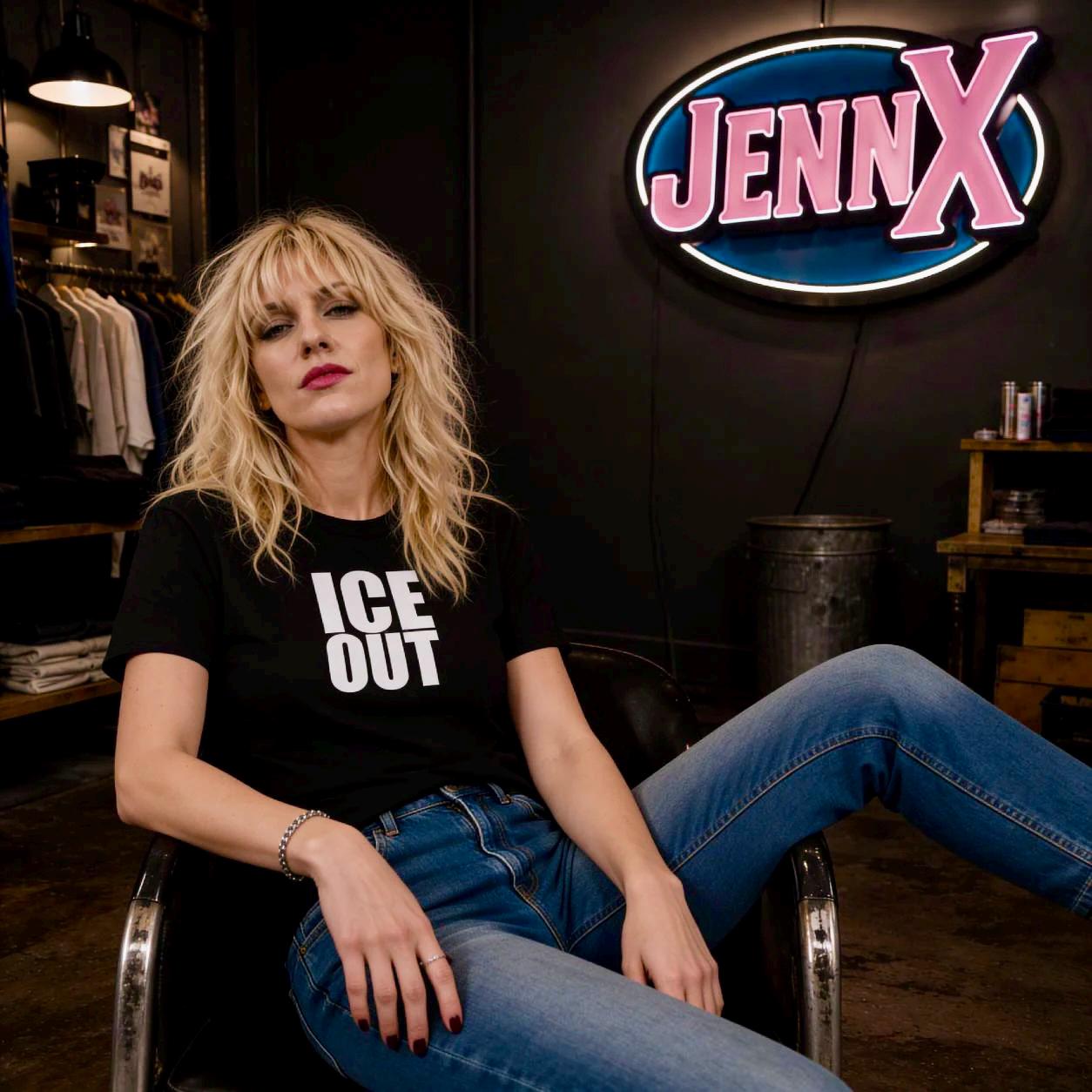 ICE OUT Unisex Softstyle T-Shirt I Black or White Lettering