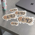 8647 Anti-Trump Protest Seashell Die-Cut Sticker | James Comey 86-47 Art | jennXstuff