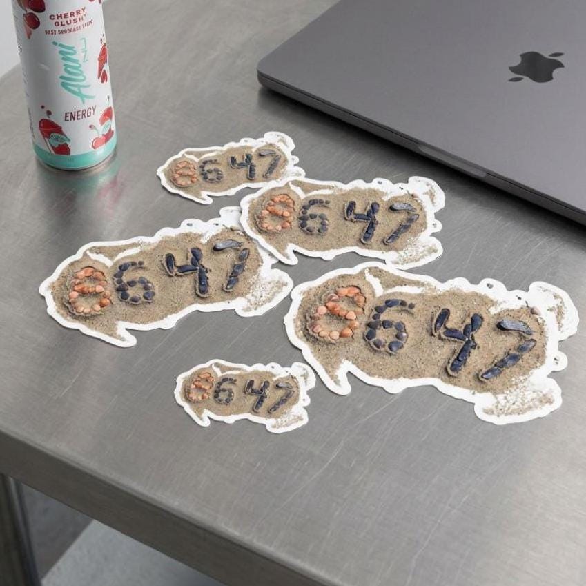 8647 Anti-Trump Protest Seashell Die-Cut Sticker | James Comey 86-47 Art | jennXstuff