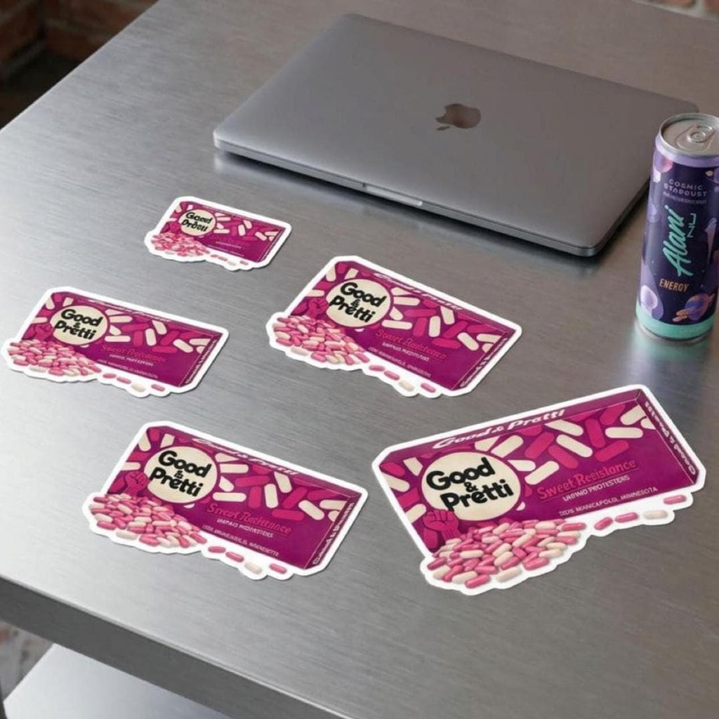 Good & Pretti original design Candy Box Die-Cut Sticker | Resist