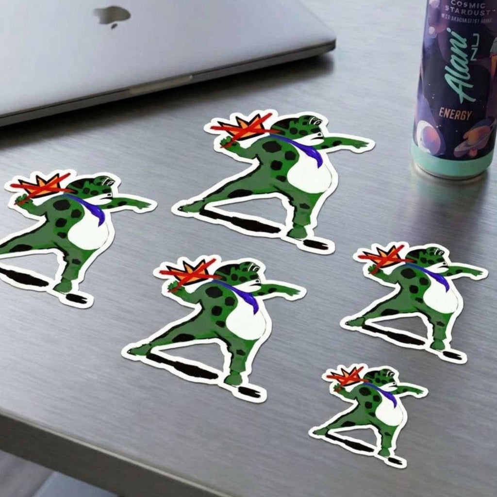 No Kings Anti-ICE Frog Banksy-inspired sticker