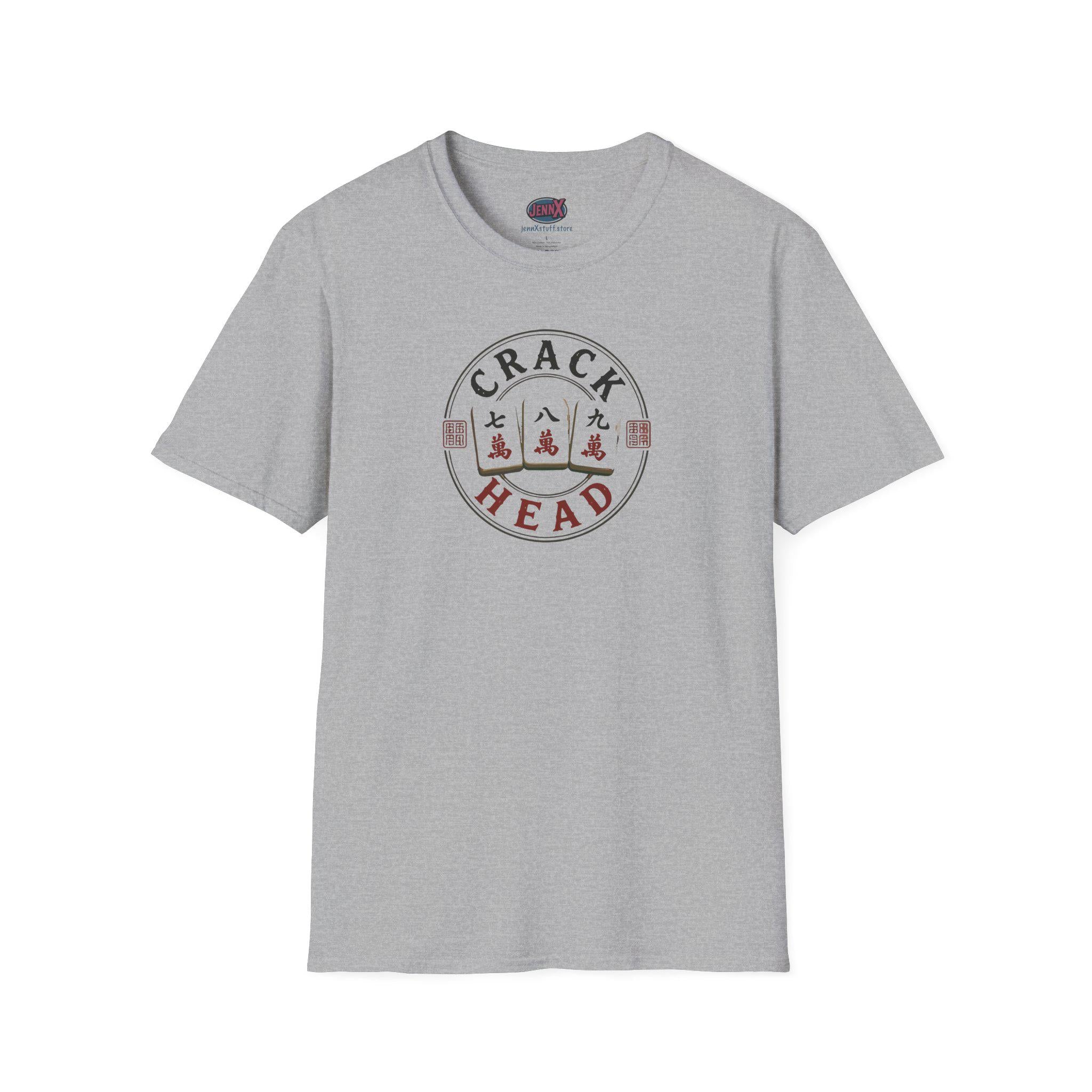 Crack Head Mahjong Tile T-Shirt | Mahjong Tiles Humor