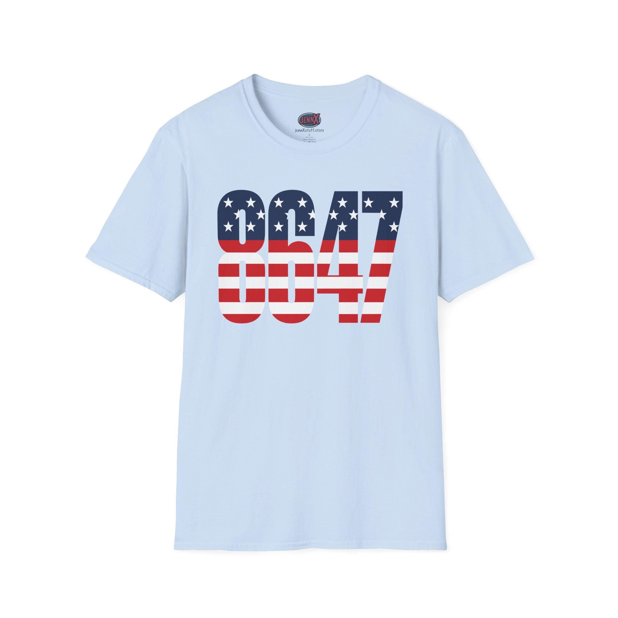 Patriotic 8647 American Flag T-Shirt | Red, White, and Blue I America 250 I 4th of July