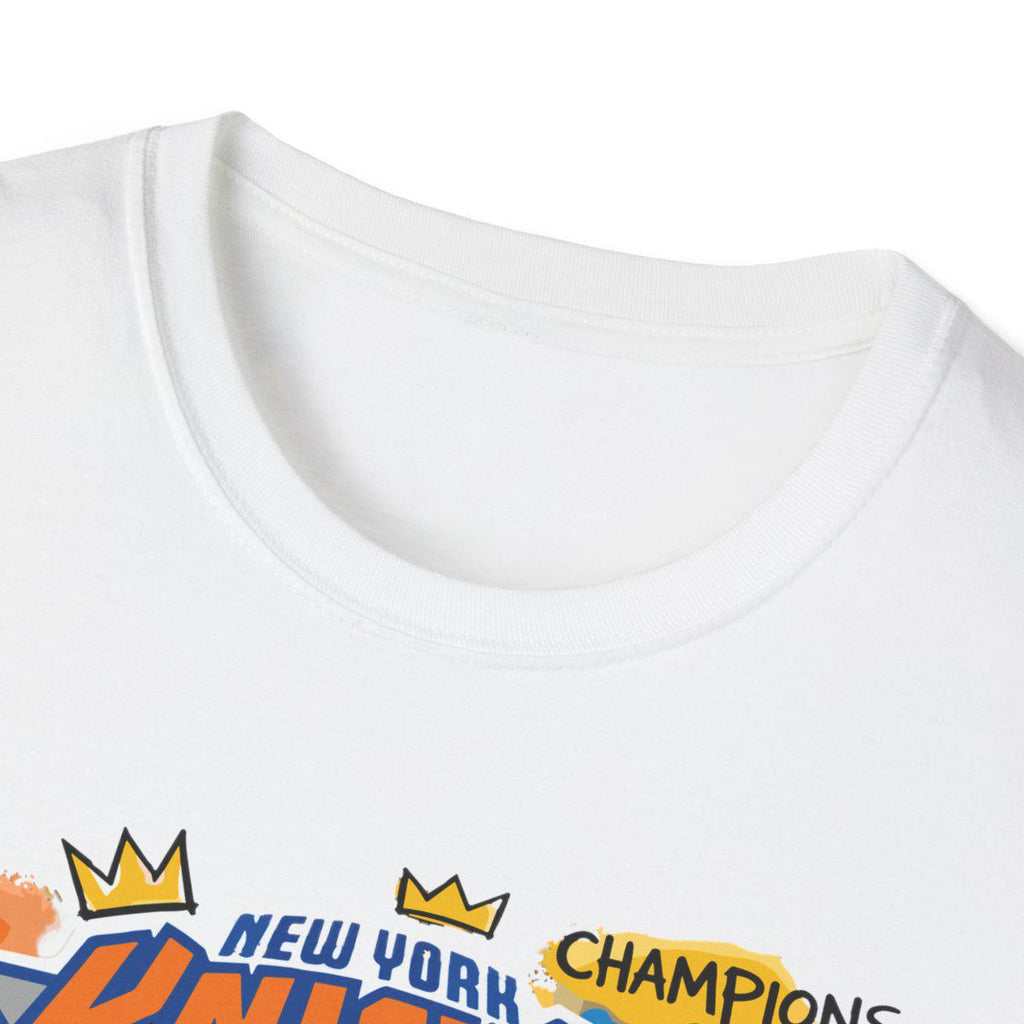 New York Knicks Champions 2026 T-Shirt | Basquiat street art influence