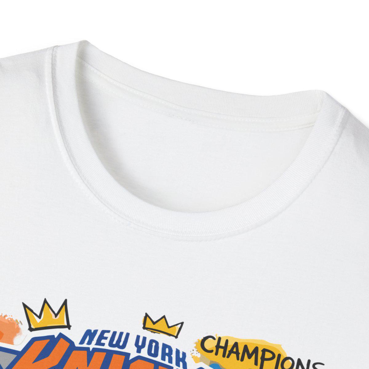 New York Knicks Champions 2026 T-Shirt | Basquiat street art influence