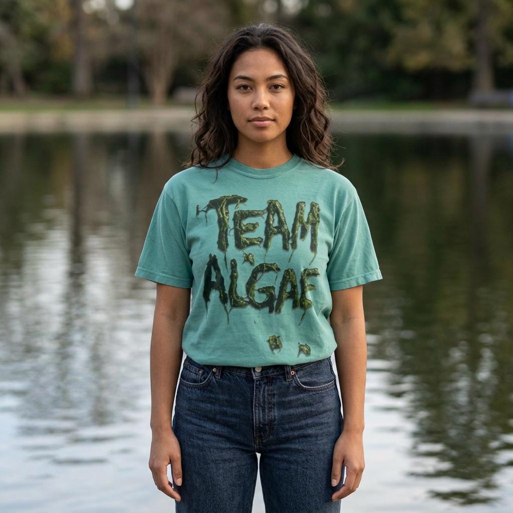 Team Algae T-shirt | Algae Drip Graphic Tee, Nature Inspired